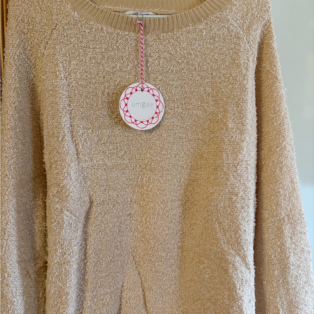 Umgee Women's Cozy Beige Sweater